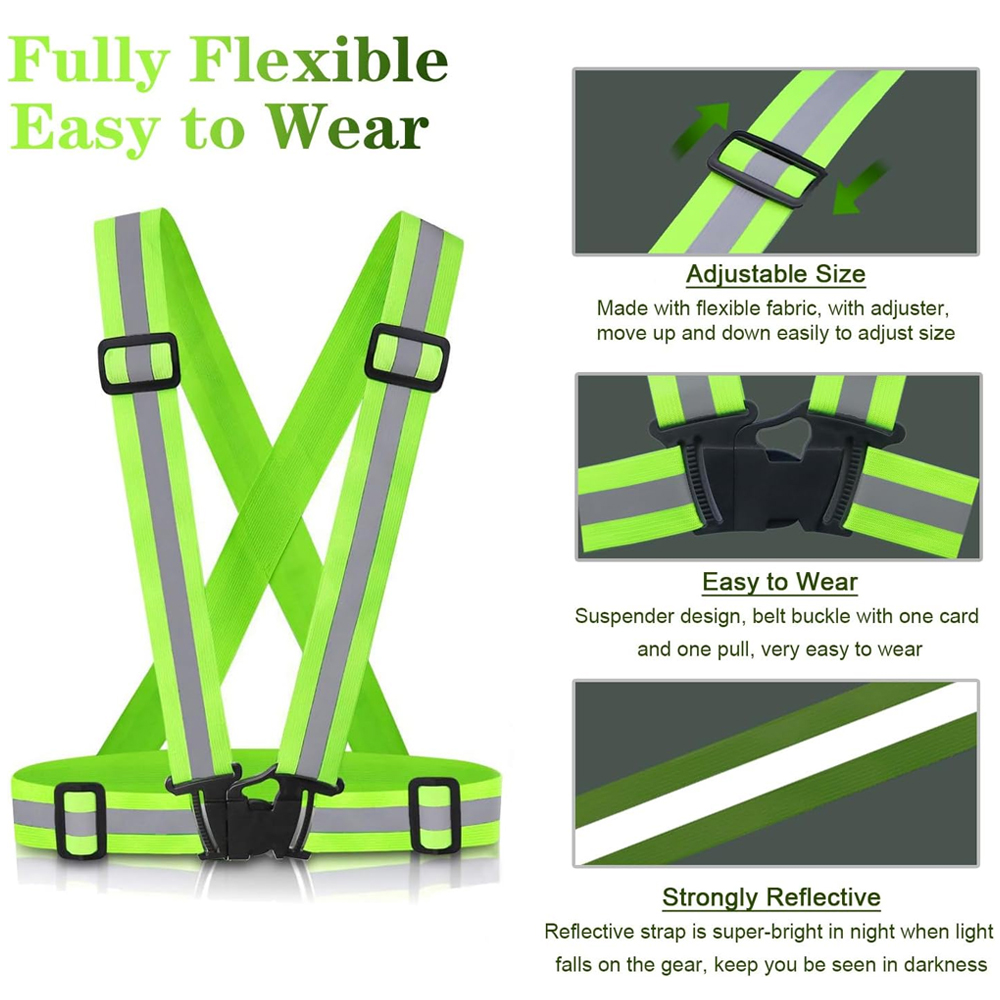 1Pcs Night Running Vest High V - Reflective Vest Cycling のレビューと価格