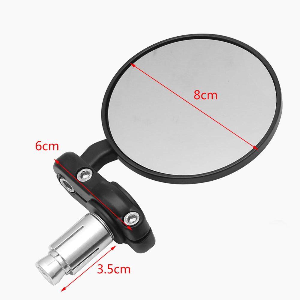 2pcs Motorcycle Mirror Round B - Mirror Handlebar Convex のレビューと価格