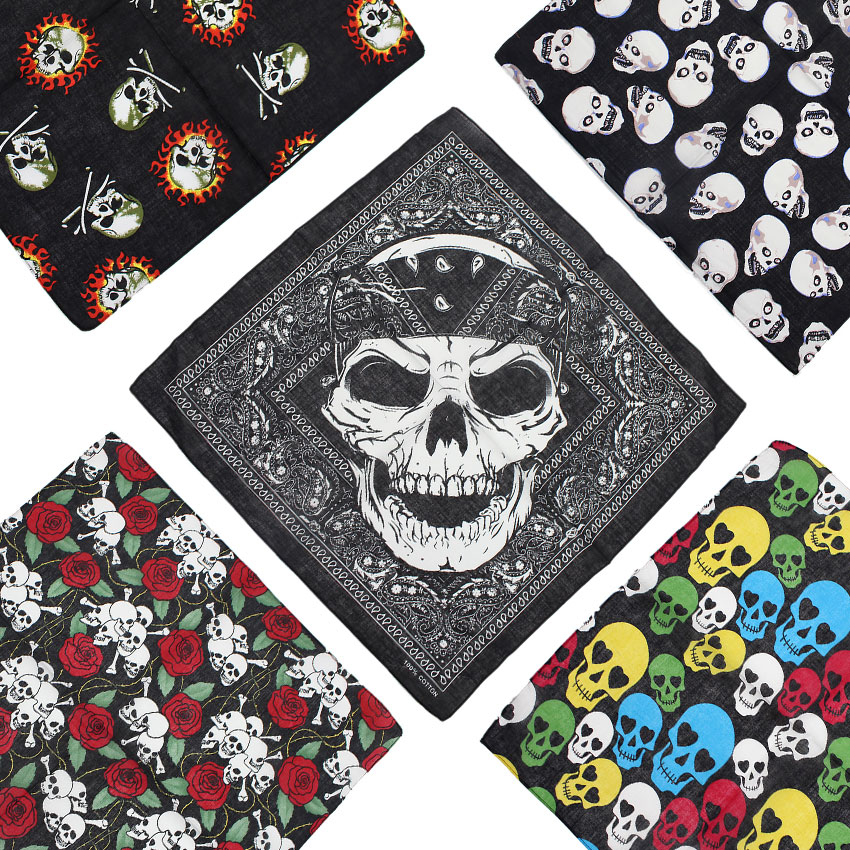 Skull Bandana Square Scarf 100 - Cycling Zones のレビューと価格