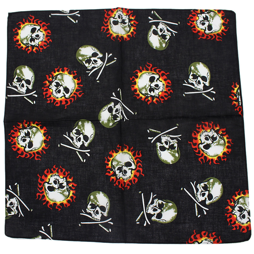 Skull Bandana Square Scarf 100 - Cycling Zones のレビューと価格