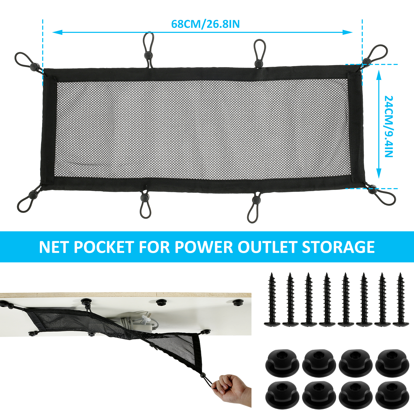 Cable Management Net Large Cap - Cable Lock Flexible のレビューと価格