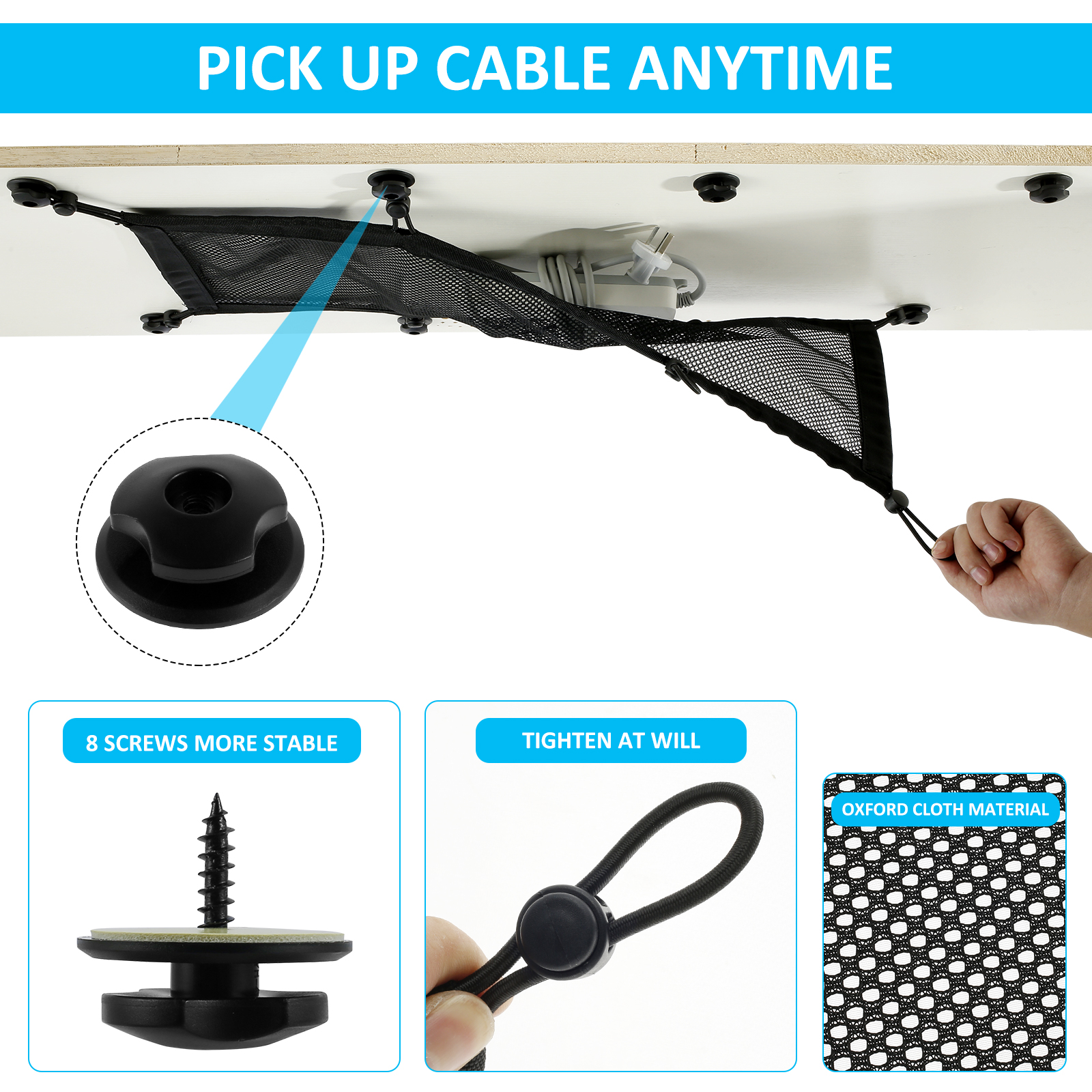 Cable Management Net Large Cap - Cable Lock Flexible のレビューと価格
