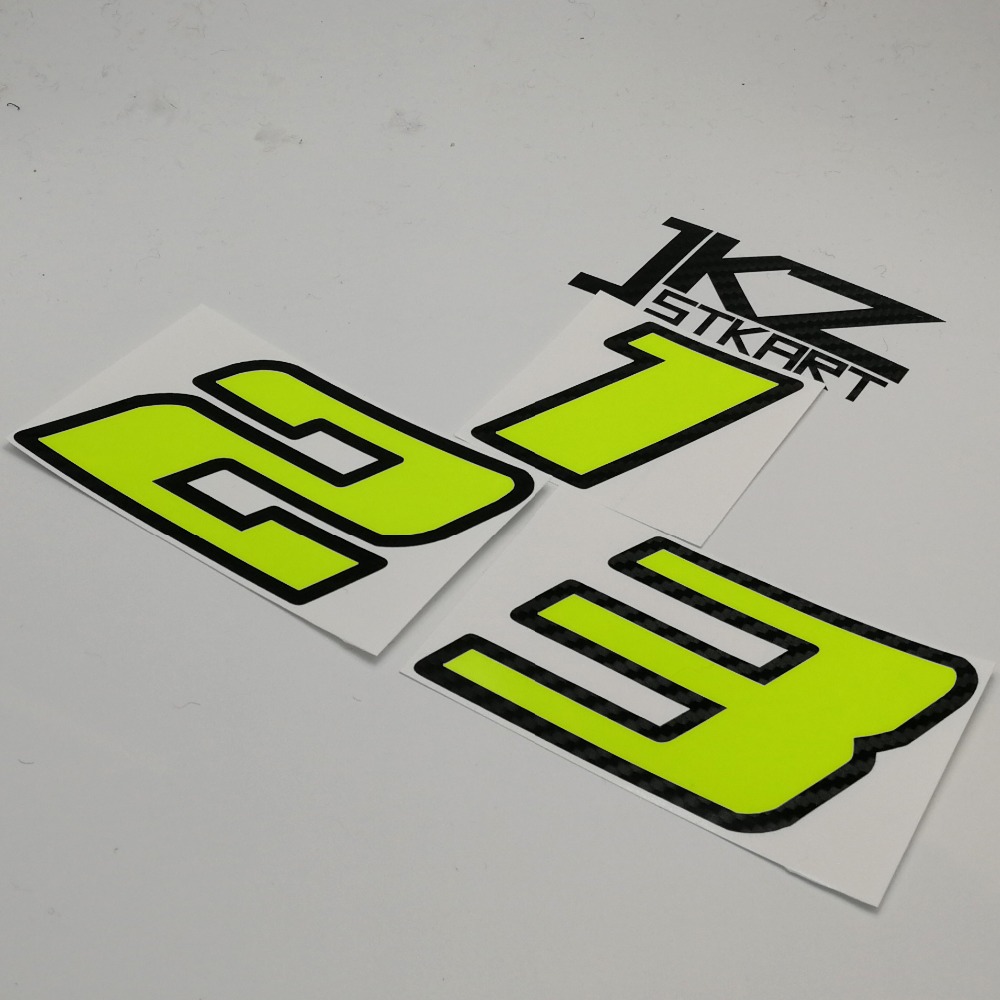 JKZ STKART Neon Number Sticker - Cycling Quote のレビューと価格