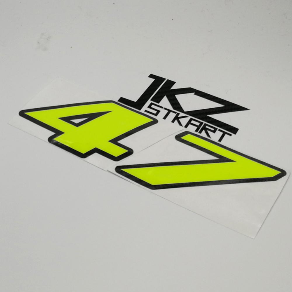 JKZ STKART Neon Number Sticker - Cycling Quote のレビューと価格