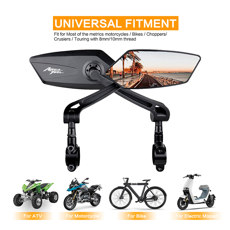Motorcycle Handlebar Mirror Fo - Mirror Handlebar Convex のレビューと価格
