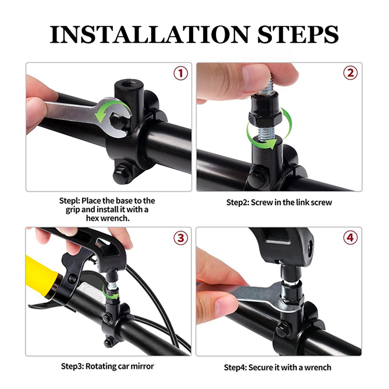 Motorcycle Handlebar Mirror Fo - Mirror Handlebar Convex のレビューと価格