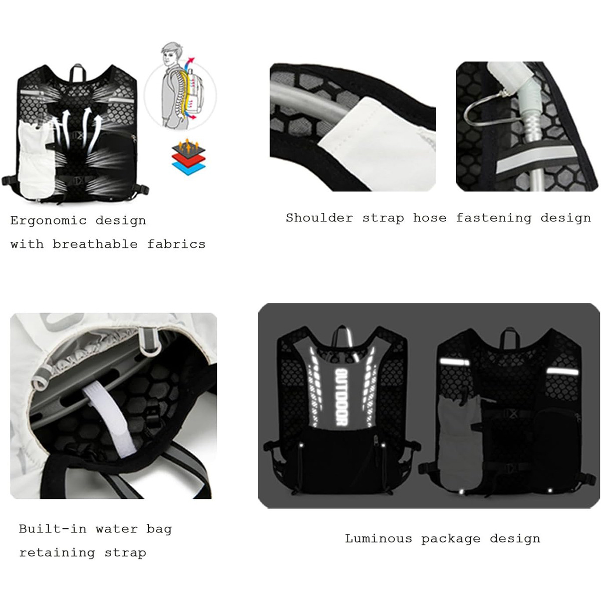 Reflective Running Hydration V - Reflective Vest Cycling のレビューと価格