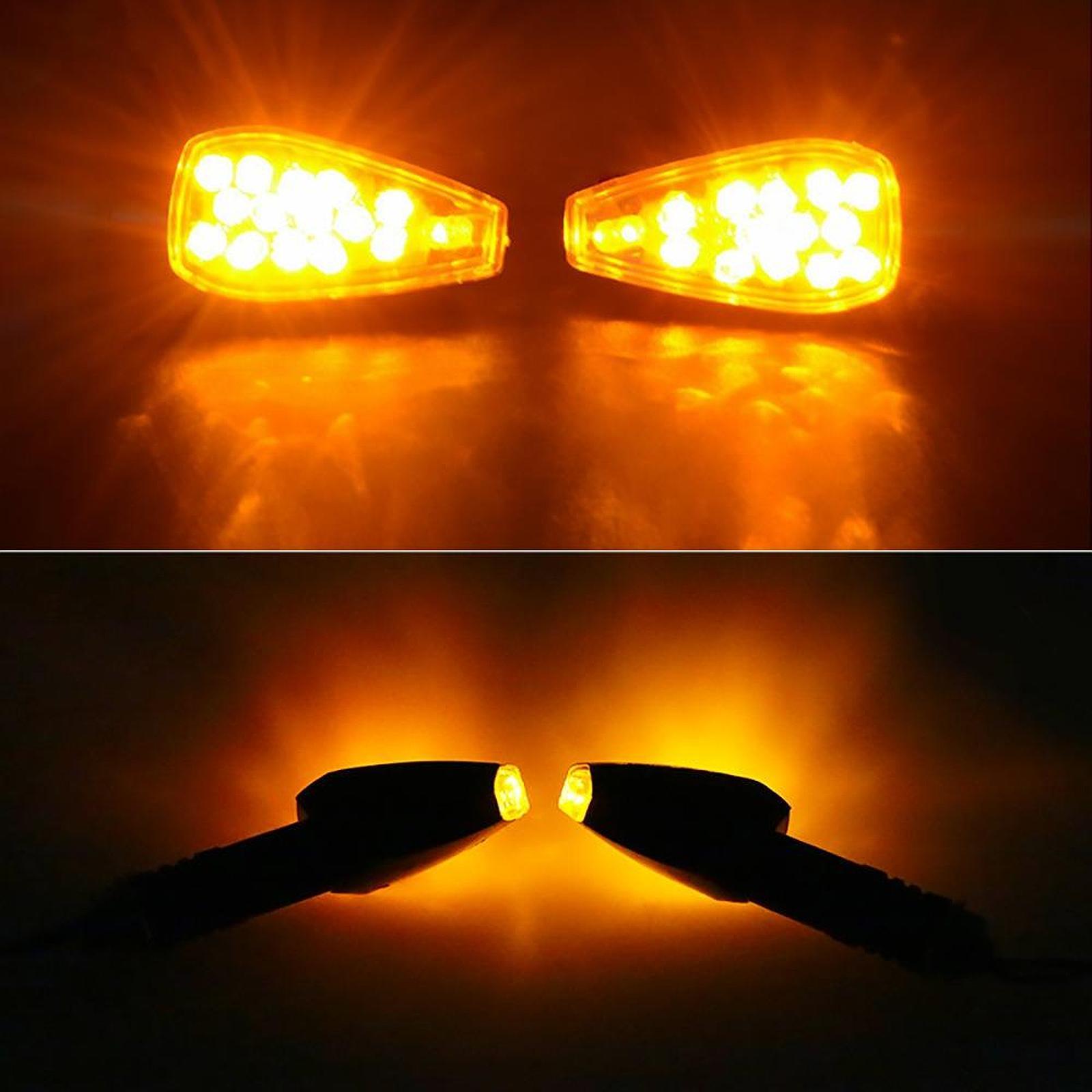 14 LED Motorcycle Turn Signal  - Bike Light Front Rear のレビューと価格
