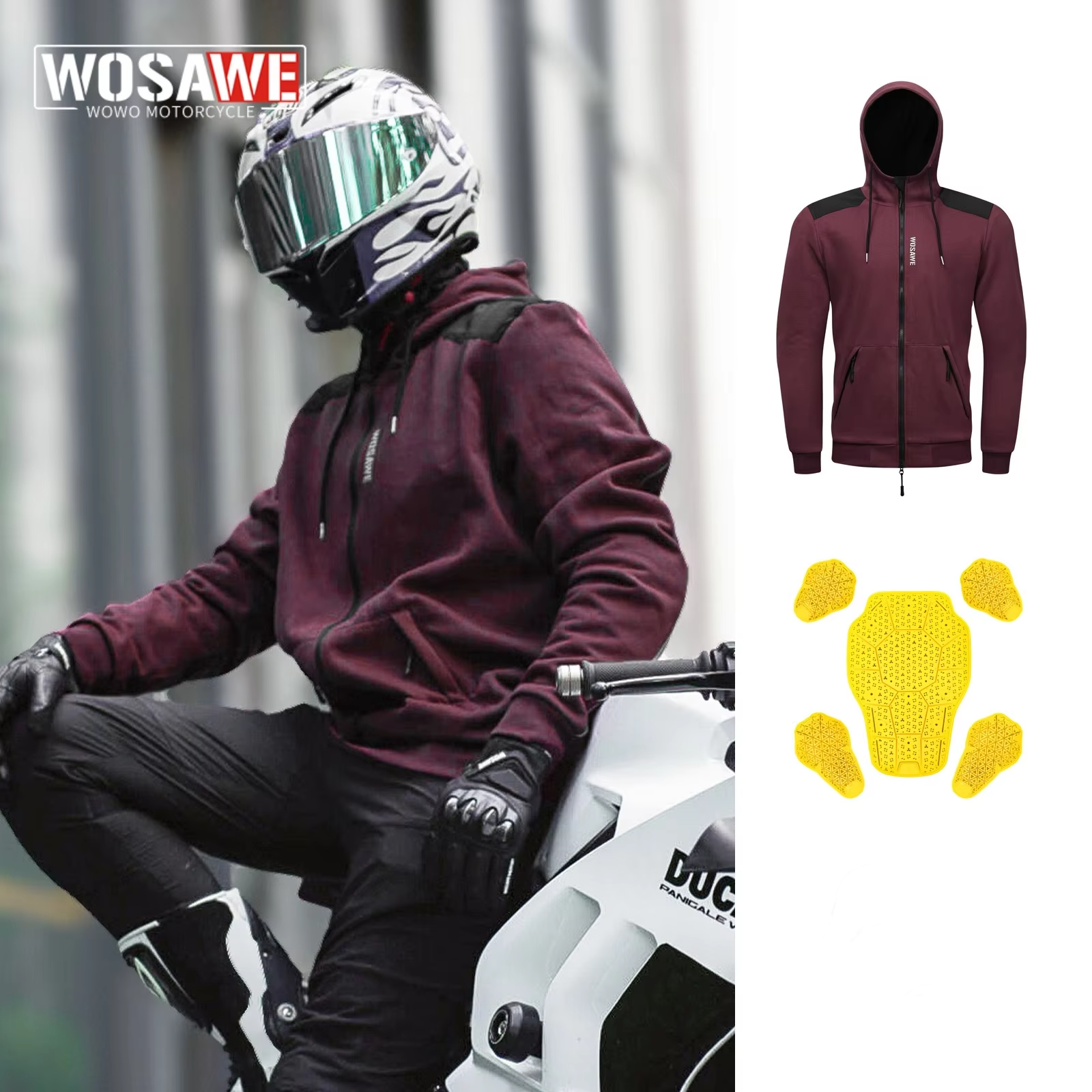 WOSAWE New Motorcycle Jacket W - Cycling Commute Clothes のレビューと価格