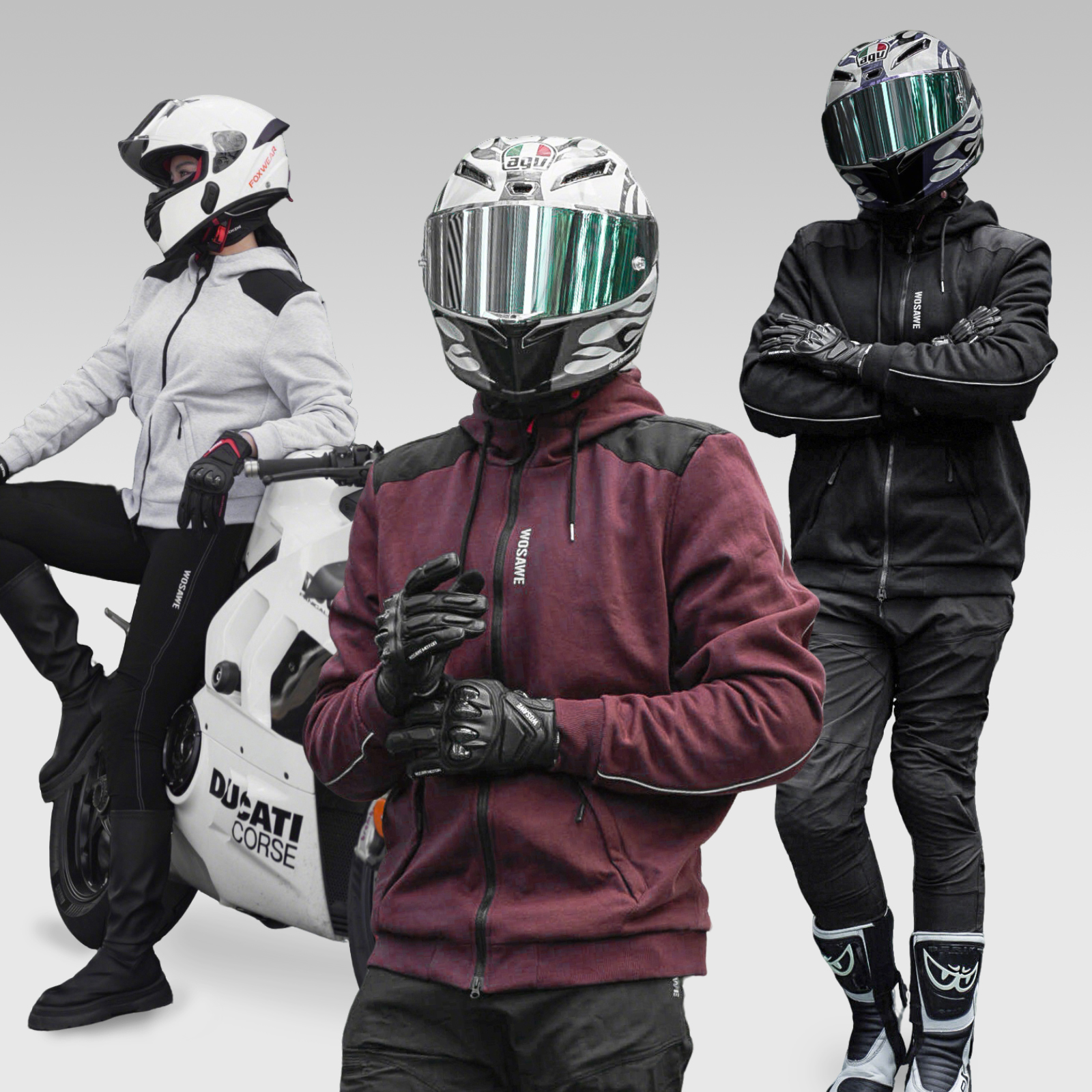 WOSAWE New Motorcycle Jacket W - Cycling Commute Clothes のレビューと価格