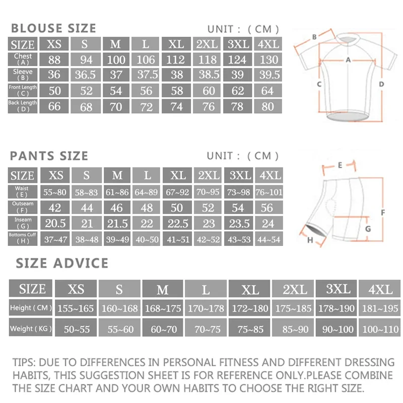 -Pro Cycling Jersey Set, Sport - Cycling Commute Shorts のレビューと価格