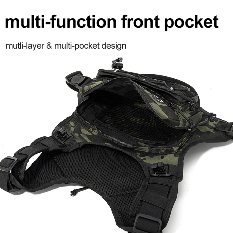 Tactical Bag Front Chest Rig V - Reflective Vest Cycling のレビューと価格