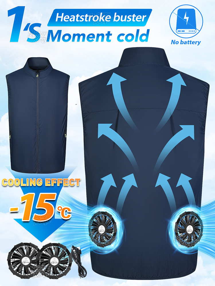 Fan Vest Wearable Cooling Air- - Cycling Commute Clothes のレビューと価格