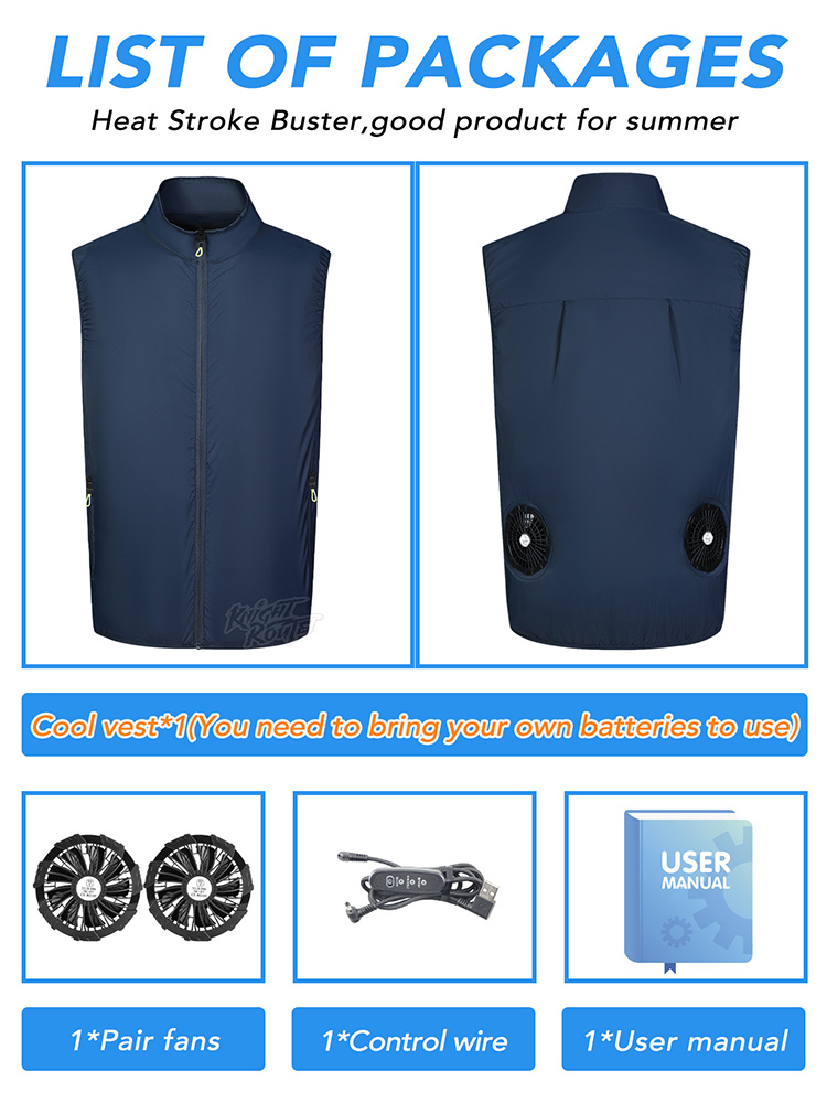 Fan Vest Wearable Cooling Air- - Cycling Commute Clothes のレビューと価格
