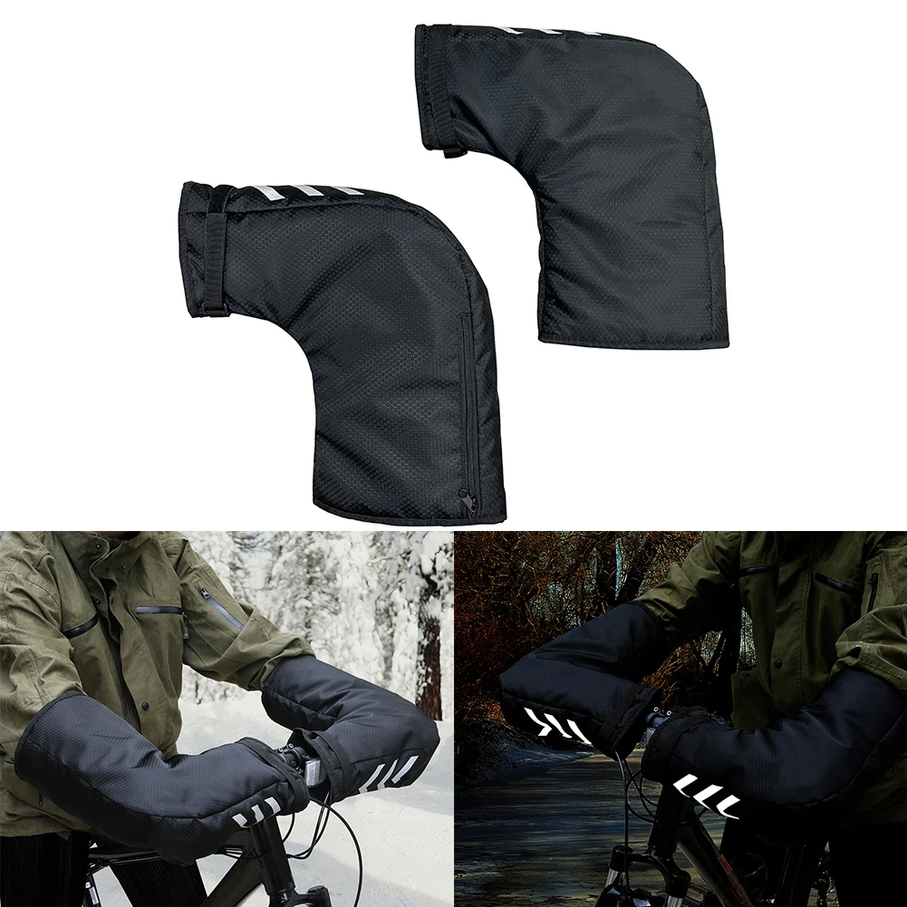 Reflective Handlebar Mittens 1 - Commuting On Mountain Bike のレビューと価格