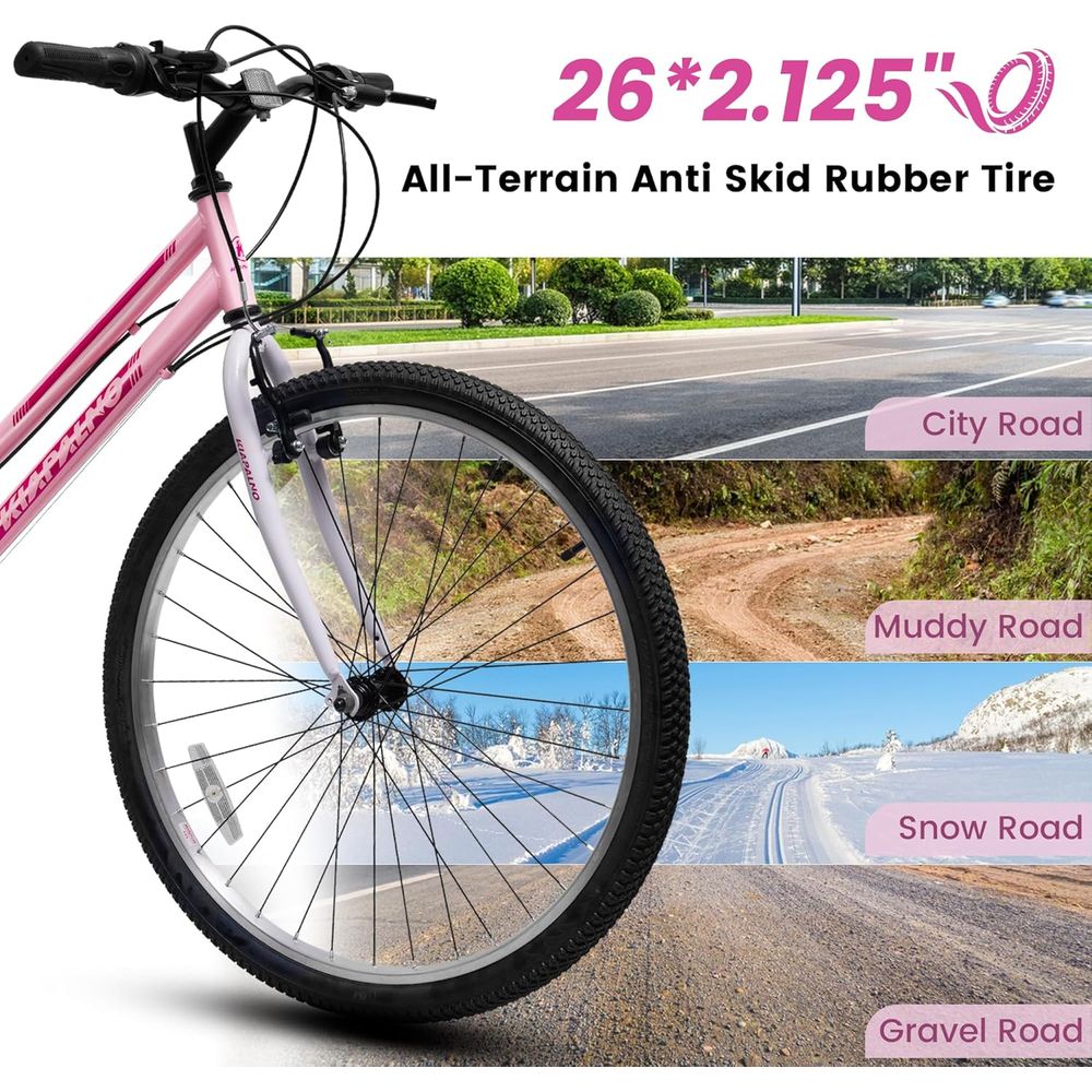 21-Speed 24/26 Inch Women's Mo - Cycling Commute のレビューと価格