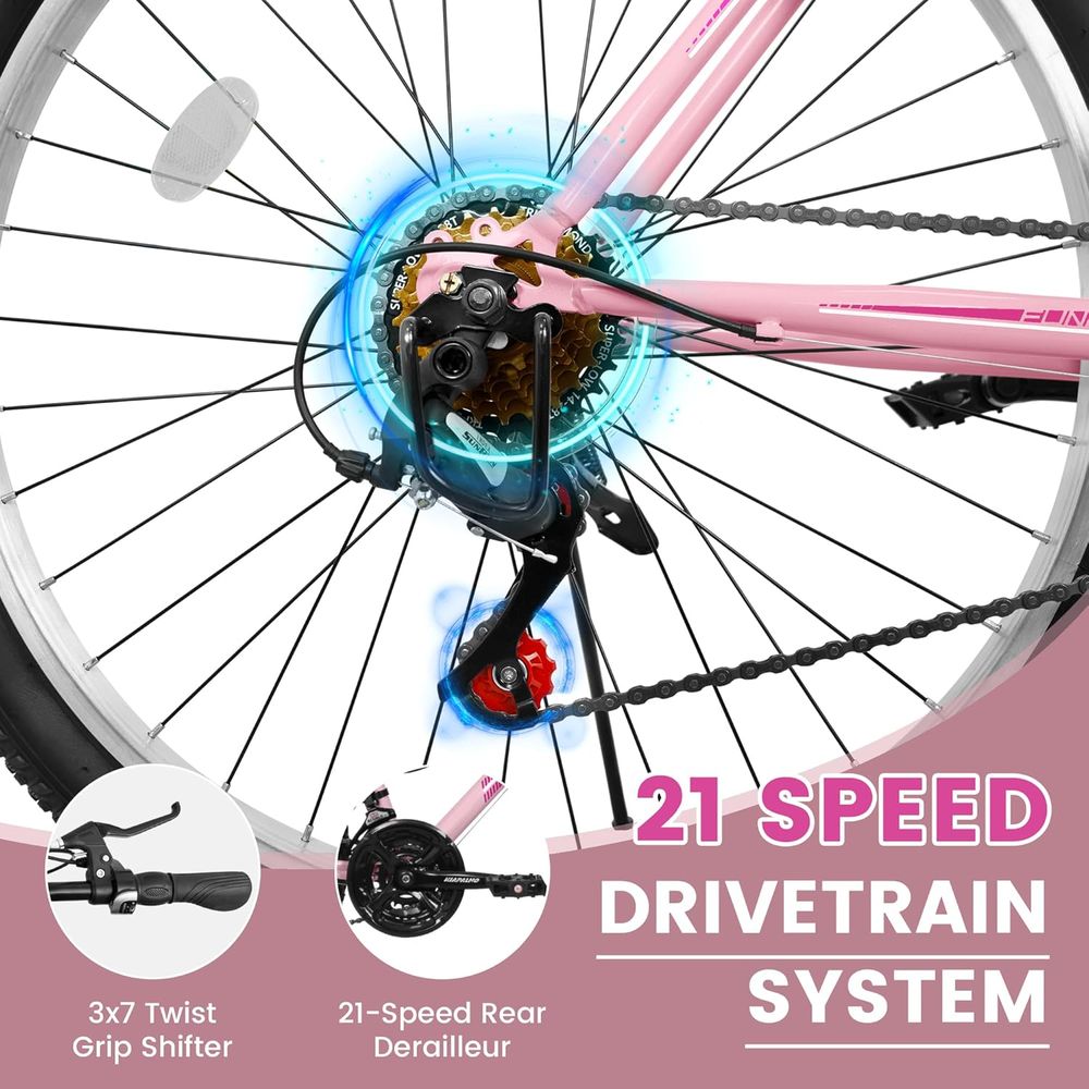 21-Speed 24/26 Inch Women's Mo - Cycling Commute のレビューと価格