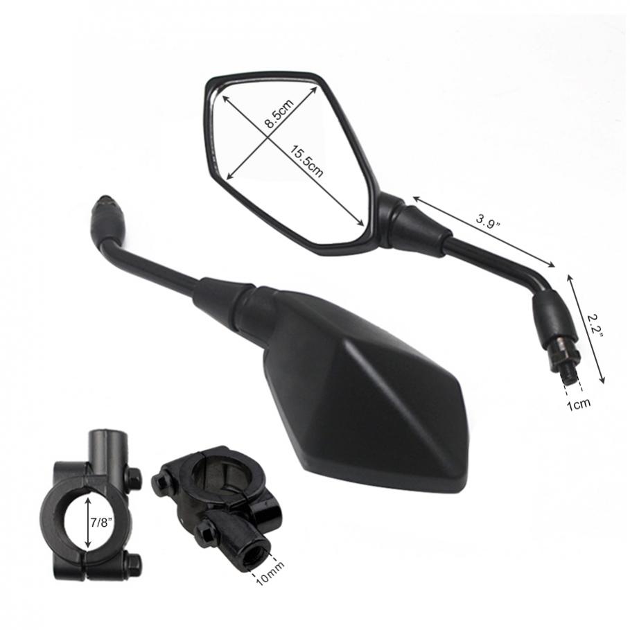 2Pcs Universal Motorcycle Conv - Mirror Handlebar Convex のレビューと価格