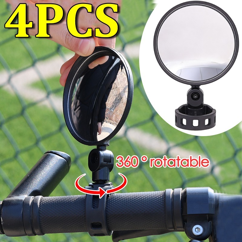 1-4PCS Bicycle Rearview Mirror - Mirror Handlebar Convex のレビューと価格