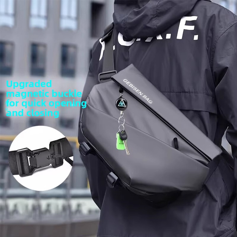 Magnetic Buckle Men Crossbody  - Cycling For Commute のレビューと価格