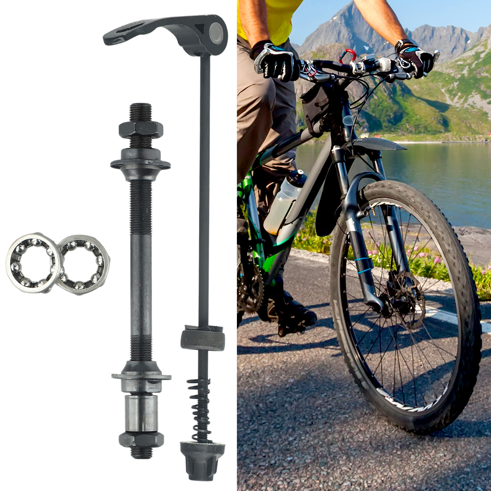 1 Set MTB Bike Axle Front Rear - Dynamo Hub Front のレビューと価格