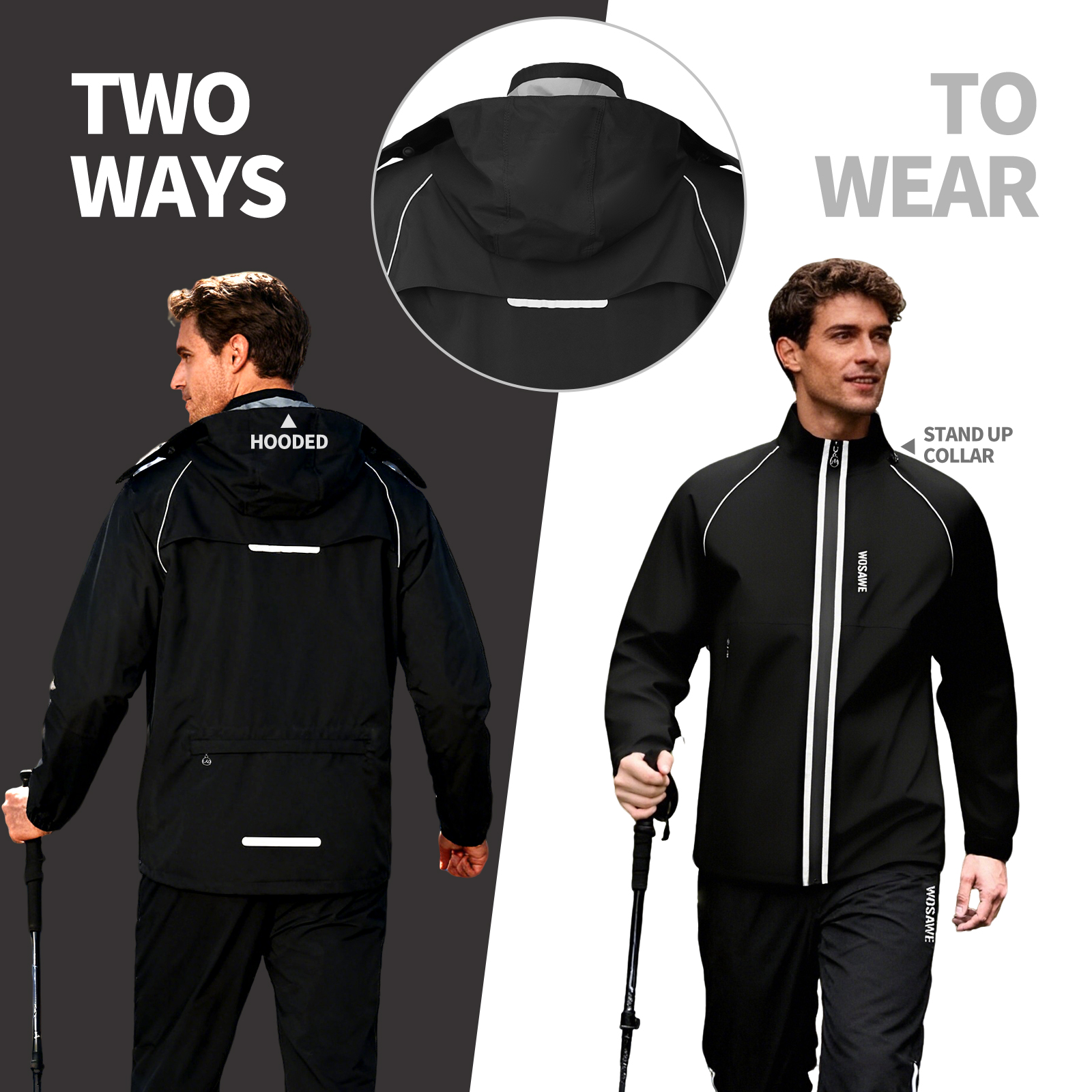 WOSAWE Reflective Motorcycle R - Cycling Commute Jacket のレビューと価格