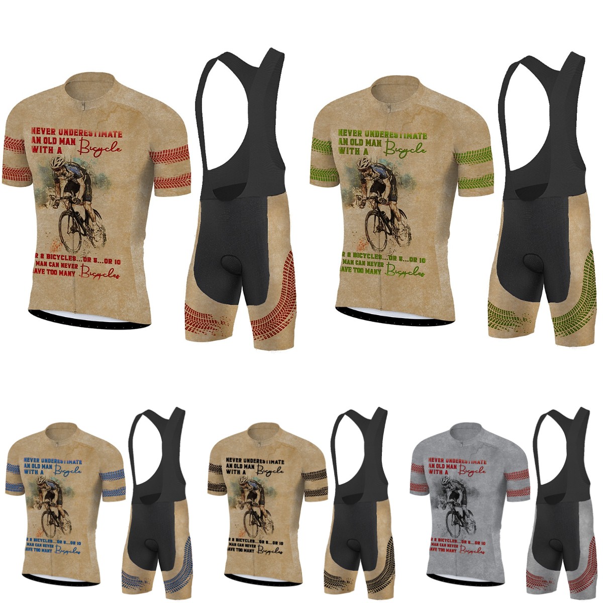 New Cycling Jersey Set Men Sho - Cycling Commute Shorts のレビューと価格