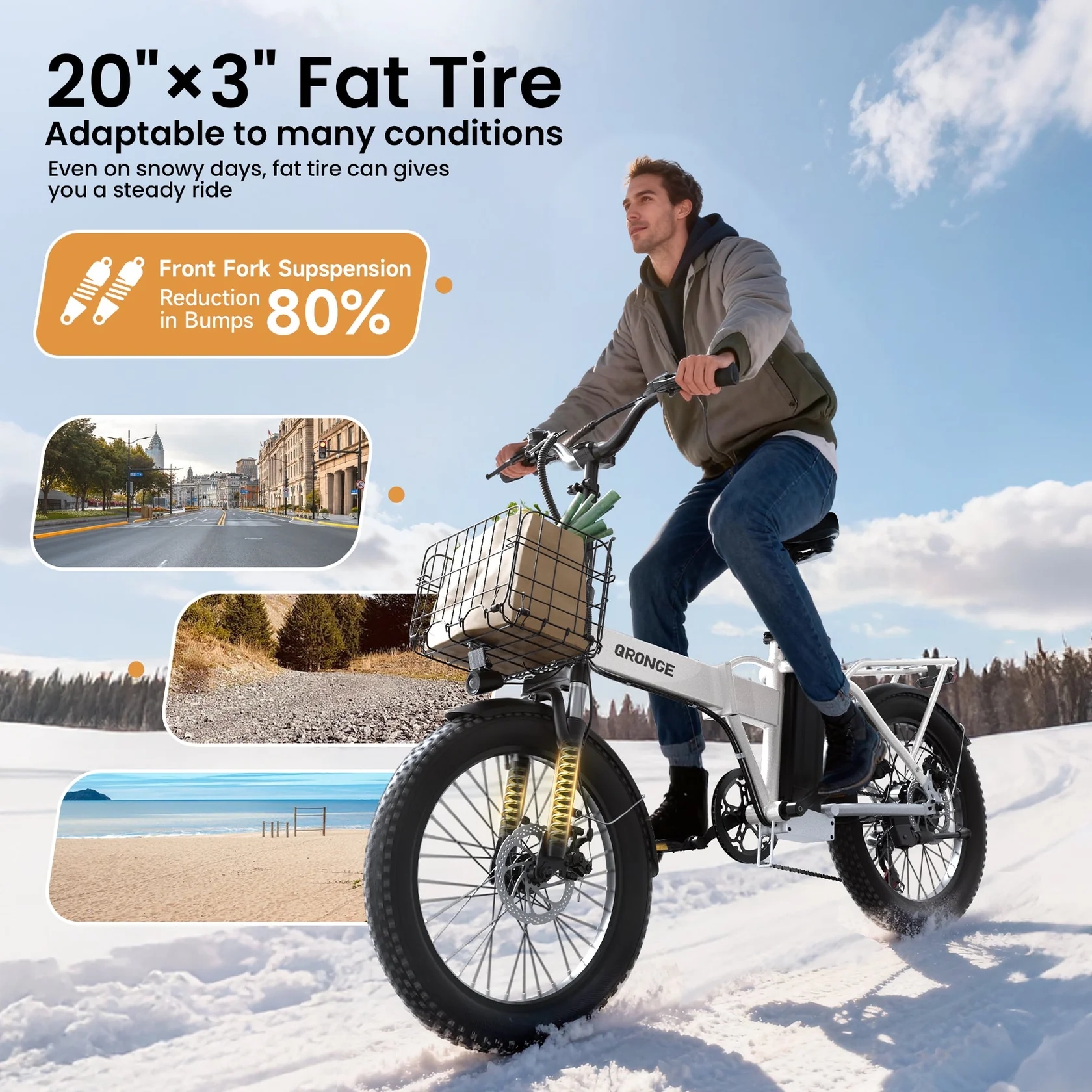 QRONGE Waterfall Folding Elect - Commuter Biking のレビューと価格